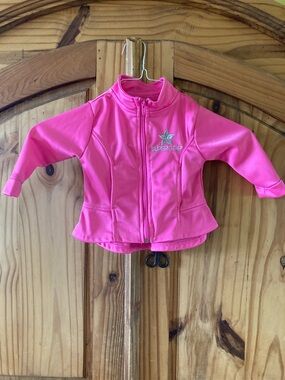 Girls Real Love pink silver Superstar jacket size 18 months